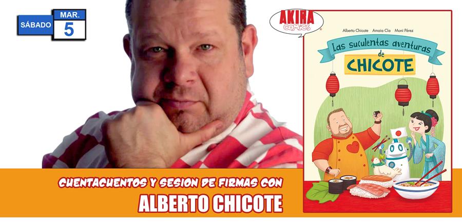 Cuentacuentos y firma con Alberto Chicote - Akira Comics  - libreria donde comprar comics, juegos y libros online