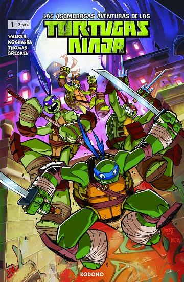 ASOMBROSAS AVENTURAS DE LAS TORTUGAS NINJA Nº01, LAS [GRAPA] | Q WALKER, LANDRY | Akira Comics  - libreria donde comprar comics, juegos y libros online
