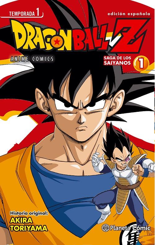 DRAGON BALL Z ANIME COMICS TEMPORADA 1: SAGA DE LOS SAIYANOS 1 [RUSTICA] |  TORIYAMA, AKIRA | Akira Comics - libreria donde comprar comics, juegos y  libros online