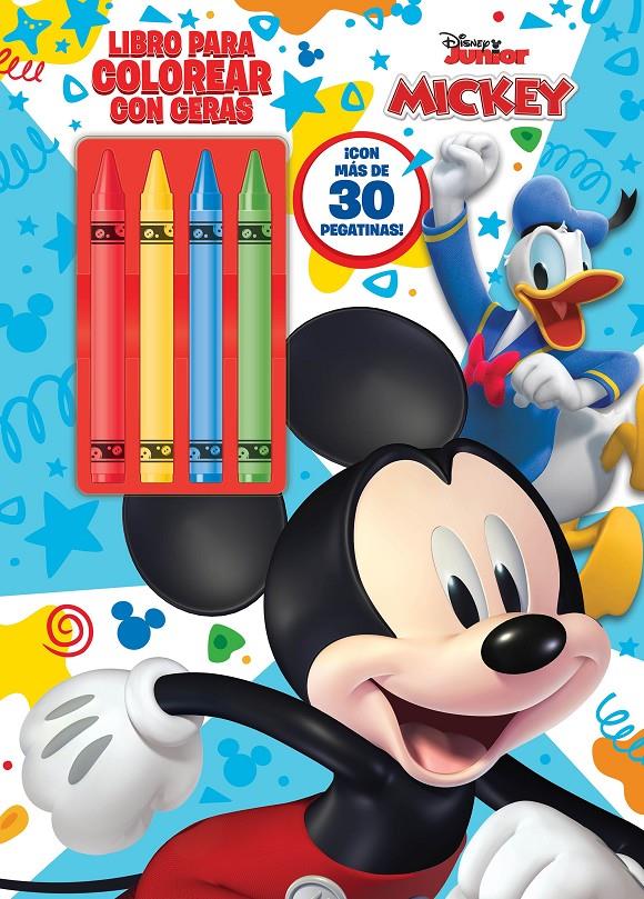 DISNEY MICKEY:  LIBRO PARA COLOREAR CON CERAS [RUSTICA] | Akira Comics  - libreria donde comprar comics, juegos y libros online