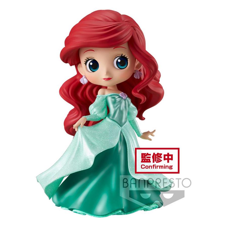 Q POSKET DISNEY: ARIEL PRINCESS DRESS GLITTER LINE 14 CM [CAJA] | BANPRESTO | Akira Comics  - libreria donde comprar comics, juegos y libros online