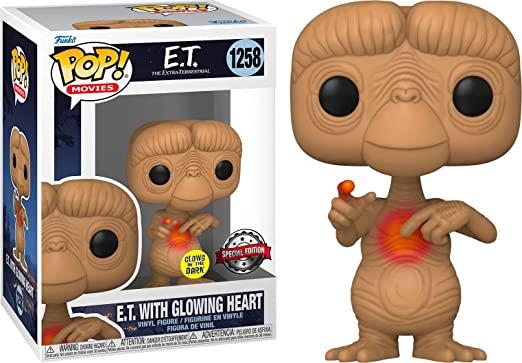 POP! MOVIES E.T. 40TH ANNIVERSARY Nº1258: E.T. WITH HEART (BRILLA EN LA OSCURIDAD) [EDICION ESPECIAL] | FUNKO | Akira Comics  - libreria donde comprar comics, juegos y libros online