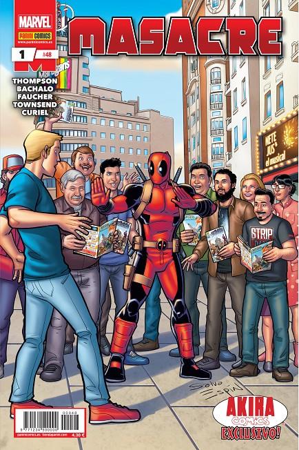 MASACRE (DEADPOOL) Nº01 / Nº48 (PORTADA EXCLUSIVA AKIRA COMICS POR SALVA ESPIN) | THOMPSON / BACHALO | Akira Comics  - libreria donde comprar comics, juegos y libros online