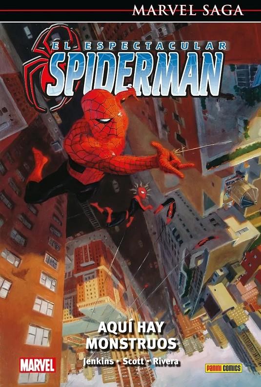 MARVEL SAGA: ESPECTACULAR SPIDERMAN Nº03, AQUÍ HAY MONSTRUOS [CARTONE]  | JENKINS, PAUL / RIVERA, PAOLO / SCOTT, DAMION | Akira Comics  - libreria donde comprar comics, juegos y libros online