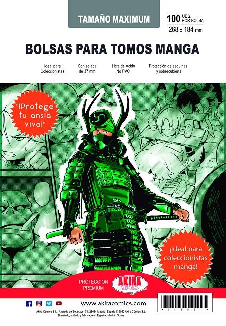 BOLSAS PARA MANGA MAXIMUM (KANZENBAN) AKIRA COMICS [PAQUETE 100 UDS] | Akira Comics  - libreria donde comprar comics, juegos y libros online