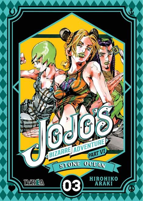 JOJO'S BIZARRE ADVENTURE PARTE 6: STONE OCEAN VOLUMEN 03 [RUSTICA] | ARAKI, HIROHIKO | Akira Comics  - libreria donde comprar comics, juegos y libros online