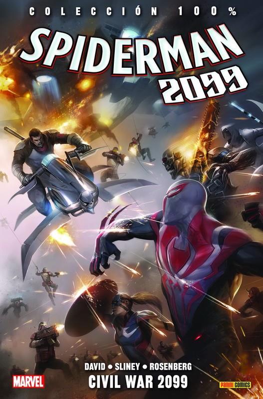 SPIDERMAN 2099 Nº05: CIVIL WAR 2099 (COLECCION 100% MARVEL) [RUSTICA] | DAVID, PETER / SLINEY, WILLIAM | Akira Comics  - libreria donde comprar comics, juegos y libros online