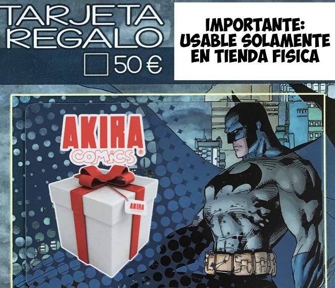 TARJETA REGALO AKIRA COMICS: 50 EUROS [BLISTER] | Akira Comics  - libreria donde comprar comics, juegos y libros online