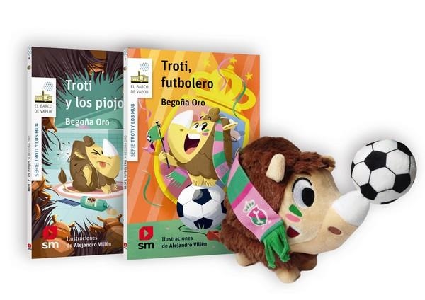 TROTI FUTBOLERO (PACK CON 2 LIBROS Y PELUCHE) [RUSTICA] | ORO, BEGOÑA | Akira Comics  - libreria donde comprar comics, juegos y libros online