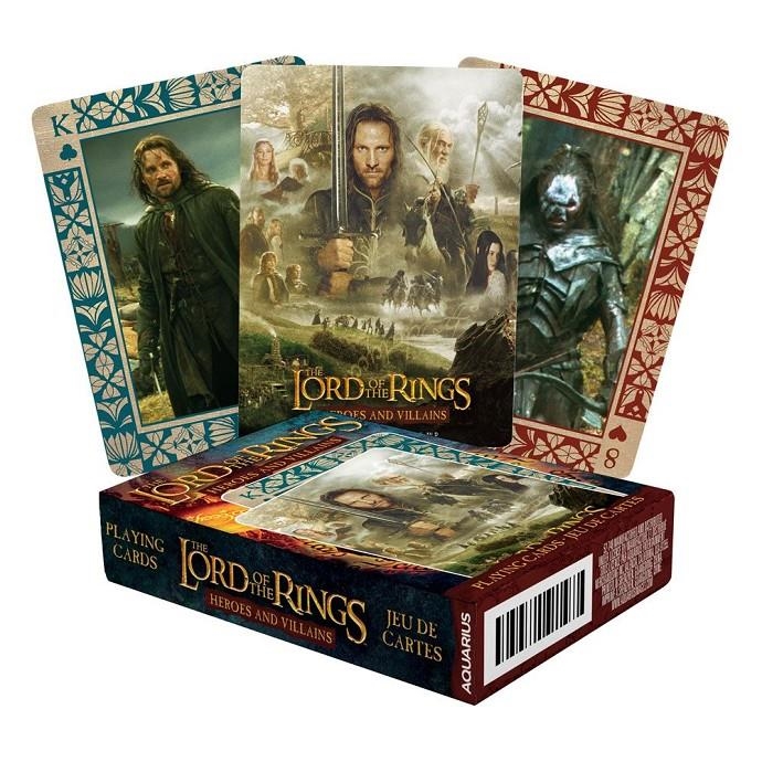 SEÑOR DE LOS ANILLOS, EL: BARAJA DE NAIPES HEROES AND VILLAINS [CAJA] | Akira Comics  - libreria donde comprar comics, juegos y libros online