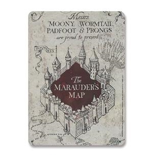 HARRY POTTER: PLACA DE CHAPA MARAUDERS MAP 15  X 21 CM | Akira Comics  - libreria donde comprar comics, juegos y libros online