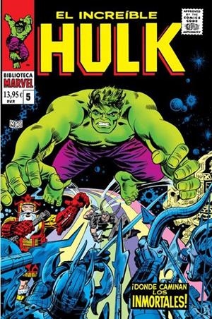 BIBLIOTECA MARVEL: EL INCREIBLE HULK Nº05 (1967-1968 / 93-101 USA) [RUSTICA] | LEE, STAN | Akira Comics  - libreria donde comprar comics, juegos y libros online