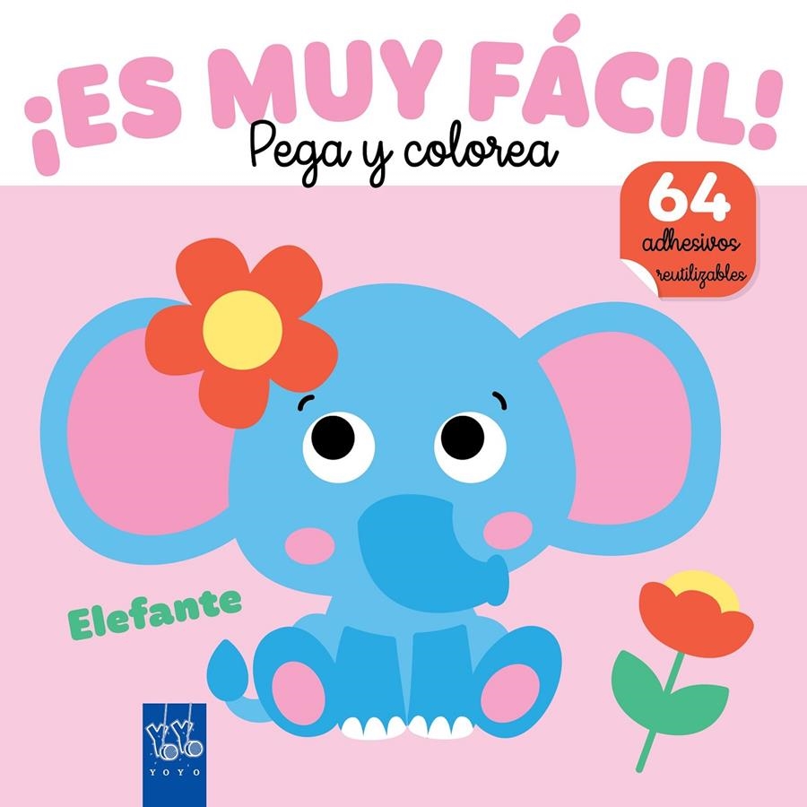 ES MUY FACIL! PEGA Y COLOREA: ELEFANTE [RUSTICA] | Akira Comics  - libreria donde comprar comics, juegos y libros online