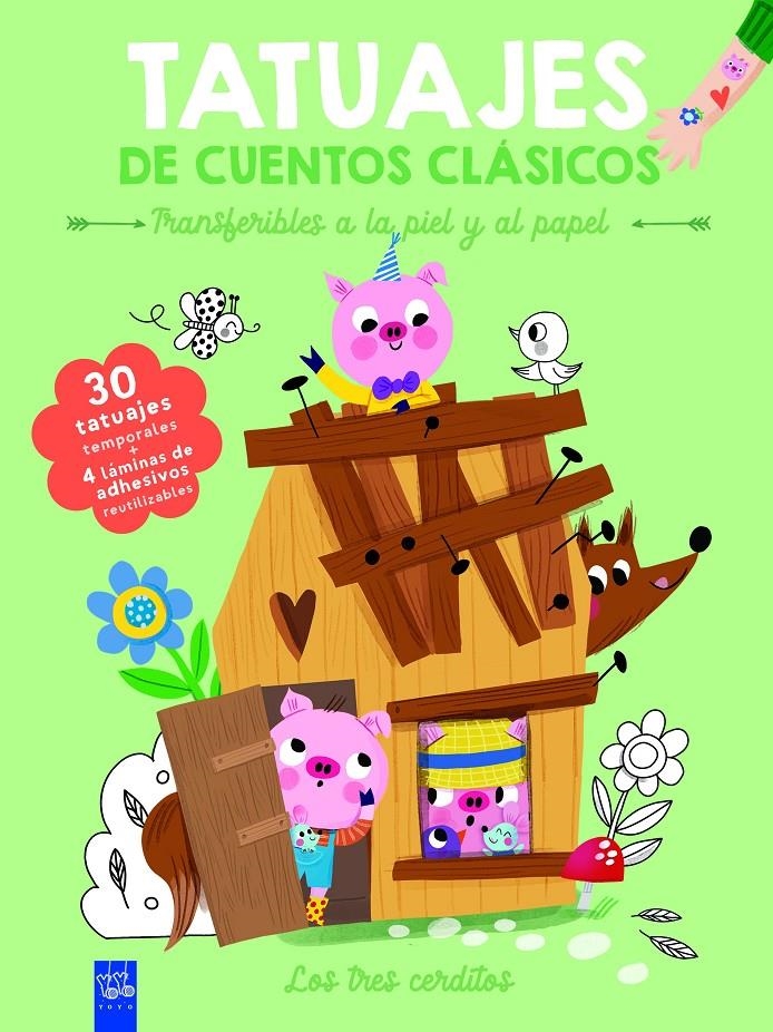 TATUAJES DE CUENTOS CLASICOS: LOS TRES CERDITOS [RUSTICA] | Akira Comics  - libreria donde comprar comics, juegos y libros online