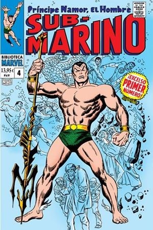 BIBLIOTECA MARVEL: NAMOR EL HOMBRE SUBMARINO Nº04 (1967-68 / 98-101 USA) [RUSTICA] | LEE, STAN | Akira Comics  - libreria donde comprar comics, juegos y libros online