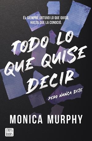 TODO LO QUE QUISE DECIR PERO NUNCA DIJE (LANCASTER 1) [RUSTICA] | MURPHY, MONICA | Akira Comics  - libreria donde comprar comics, juegos y libros online