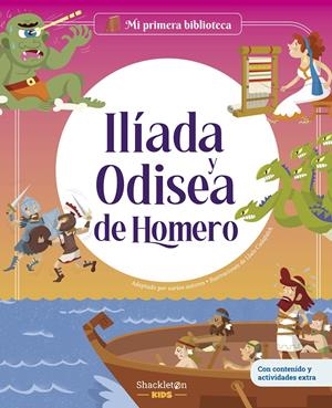 MI PRIMERA BIBLIOTECA: ILIADA Y ODISEA DE HOMERO [CARTONE] | SOLE, JORDI / CAVALLONE, MARIA CECILIA / CADAFALCH I PLADEVALL, LLUIS | Akira Comics  - libreria donde comprar comics, juegos y libros online