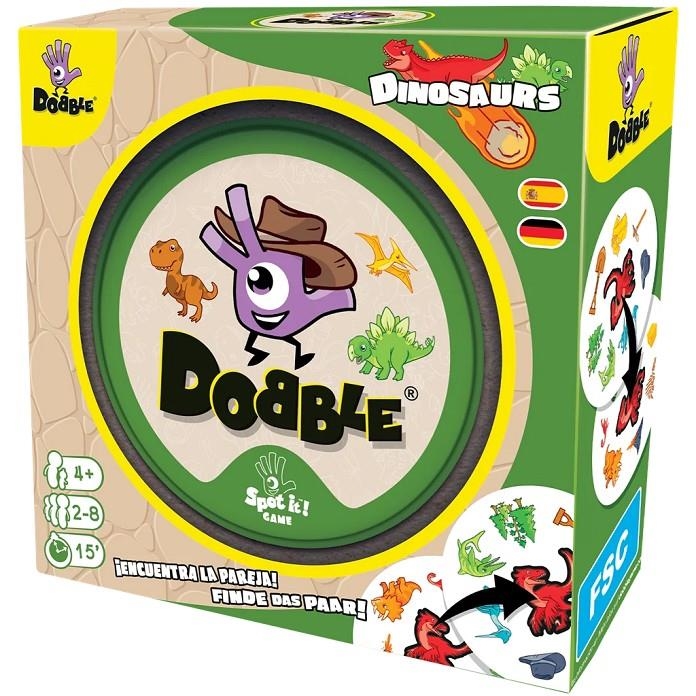 DOBBLE DINOSAURS [JUEGO] | Akira Comics  - libreria donde comprar comics, juegos y libros online