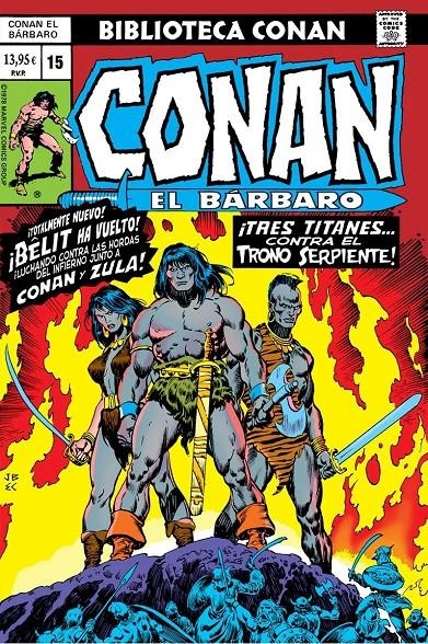 BIBLIOTECA MARVEL: CONAN EL BARBARO Nº15 (1978 / 83-88 USA) [RUSTICA] | THOMAS, ROY / BUSCEMA, JOHN | Akira Comics  - libreria donde comprar comics, juegos y libros online
