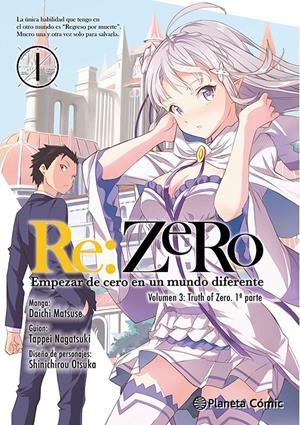RE:ZERO (VOLUMEN 3): TRUTH OF ZERO 1 (MANGA) [RUSTICA] | NAGATSUKI, TAPPEI | Akira Comics  - libreria donde comprar comics, juegos y libros online