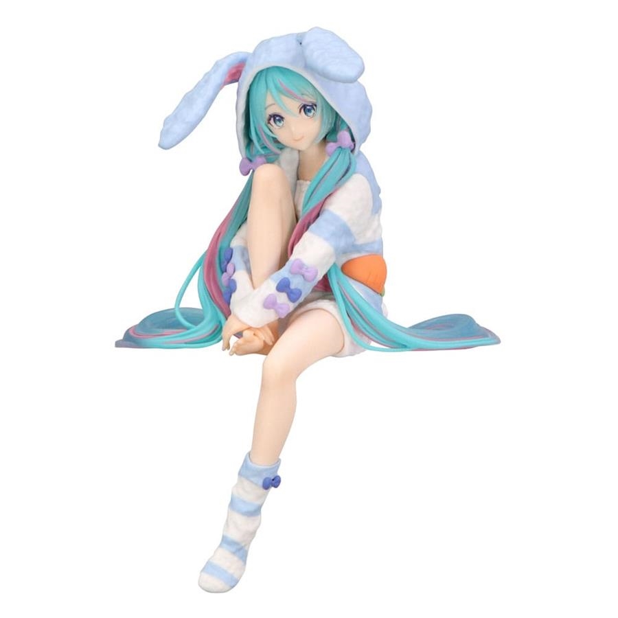 HATSUNE MIKU: ESTATUA HATSUNE MIKU RABBIT EAR HOOD PAJAMA BLUE COLOR (NOODLE STOPPER) 14 CM PVC [CAJA] | Akira Comics  - libreria donde comprar comics, juegos y libros online