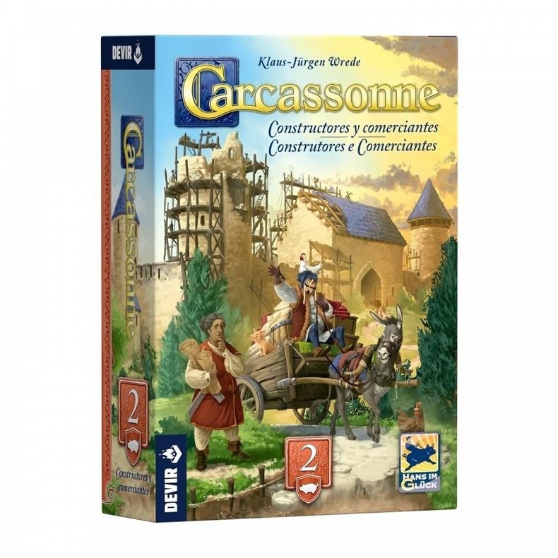CARCASSONNE: CONSTRUCTORES Y COMERCIANTES (EXPANSION) [CAJA] | Akira Comics  - libreria donde comprar comics, juegos y libros online