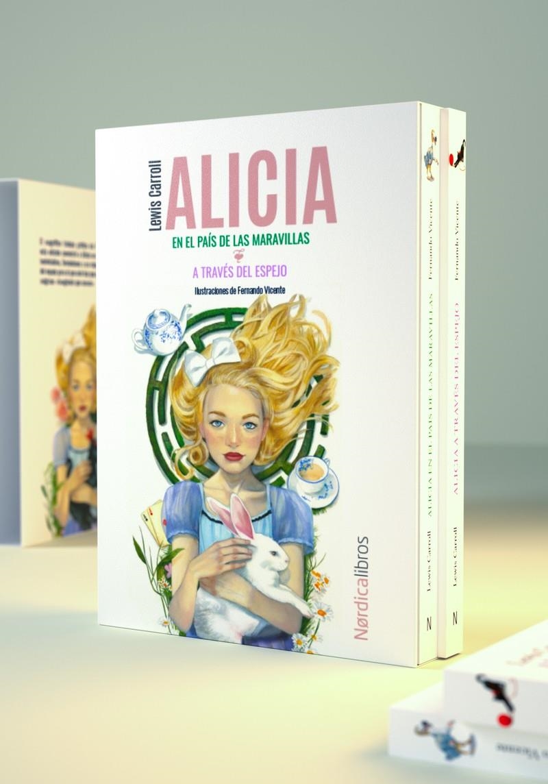 ALICIA EN EL PAIS DE LAS MARAVILLAS Y A TRAVES DEL ESPEJO (ESTUCHE) [CARTONE] | CARROLL, LEWIS / VICENTE, FERNANDO | Akira Comics  - libreria donde comprar comics, juegos y libros online