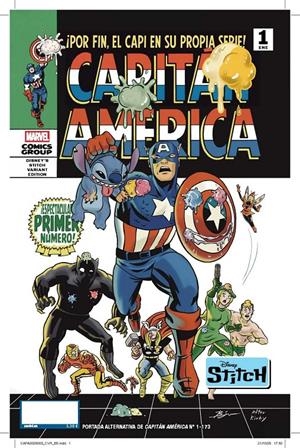 CAPITAN AMERICA Nº173 / Nº01 (PORTADA ALTERNATIVA DISNEY STITCH) [GRAPA] | ZDARSKY, CHIP/ SCHITI, VALERIO | Akira Comics  - libreria donde comprar comics, juegos y libros online