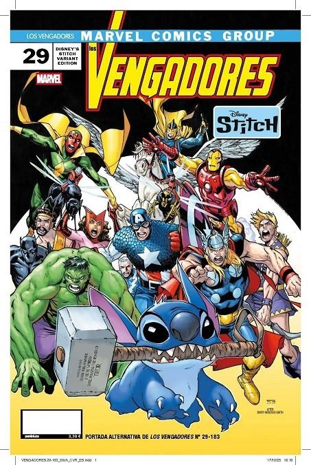 VENGADORES Nº183 / Nº29 (PORTADA ALTERNATIVA DISNEY STITCH) | Akira Comics  - libreria donde comprar comics, juegos y libros online