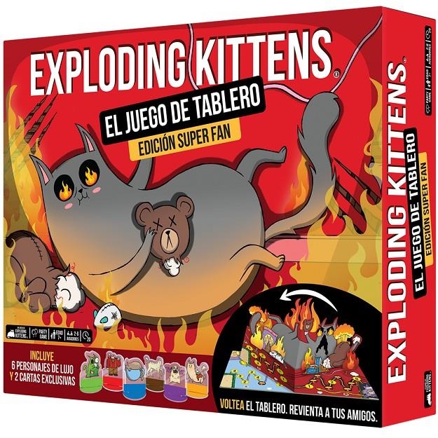EXPLODING KITTENS: EL JUEGO DE TABLERO EDICION SUPER FAN [JUEGO] | Akira Comics  - libreria donde comprar comics, juegos y libros online