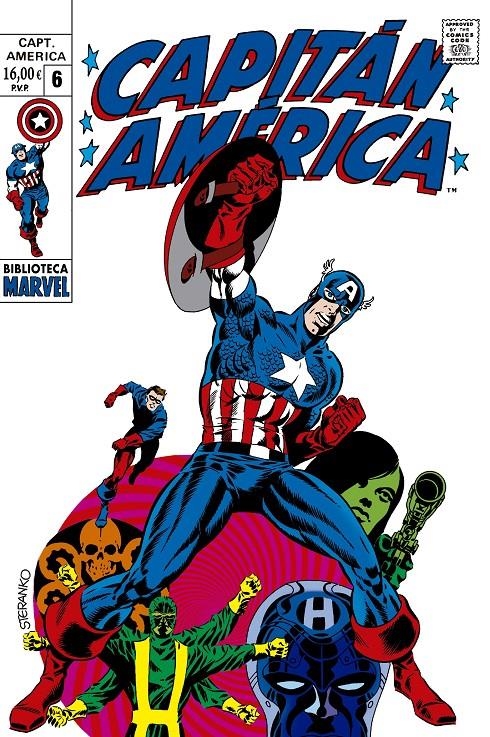 BIBLIOTECA MARVEL: CAPITAN AMERICA Nº06 (1968-69 / 108-113 USA) [RUSTICA] | STERANKO, JIM | Akira Comics  - libreria donde comprar comics, juegos y libros online