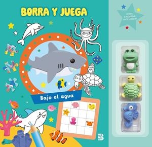 BORRA Y JUEGA: BAJO EL AGUA [RUSTICA] | Akira Comics  - libreria donde comprar comics, juegos y libros online