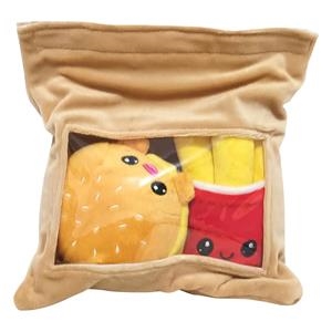 YUMMIS TOGETHER: PAKC DE 2 PELUCHES BURGER & FRIES IN TAKE AWAY BAG 21 CM [BOLSA PELUCHE] | Akira Comics  - libreria donde comprar comics, juegos y libros online