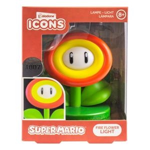 SUPER MARIO: LAMPARA ICON FIRE FLOWER 10 CM [CAJA] | Akira Comics  - libreria donde comprar comics, juegos y libros online