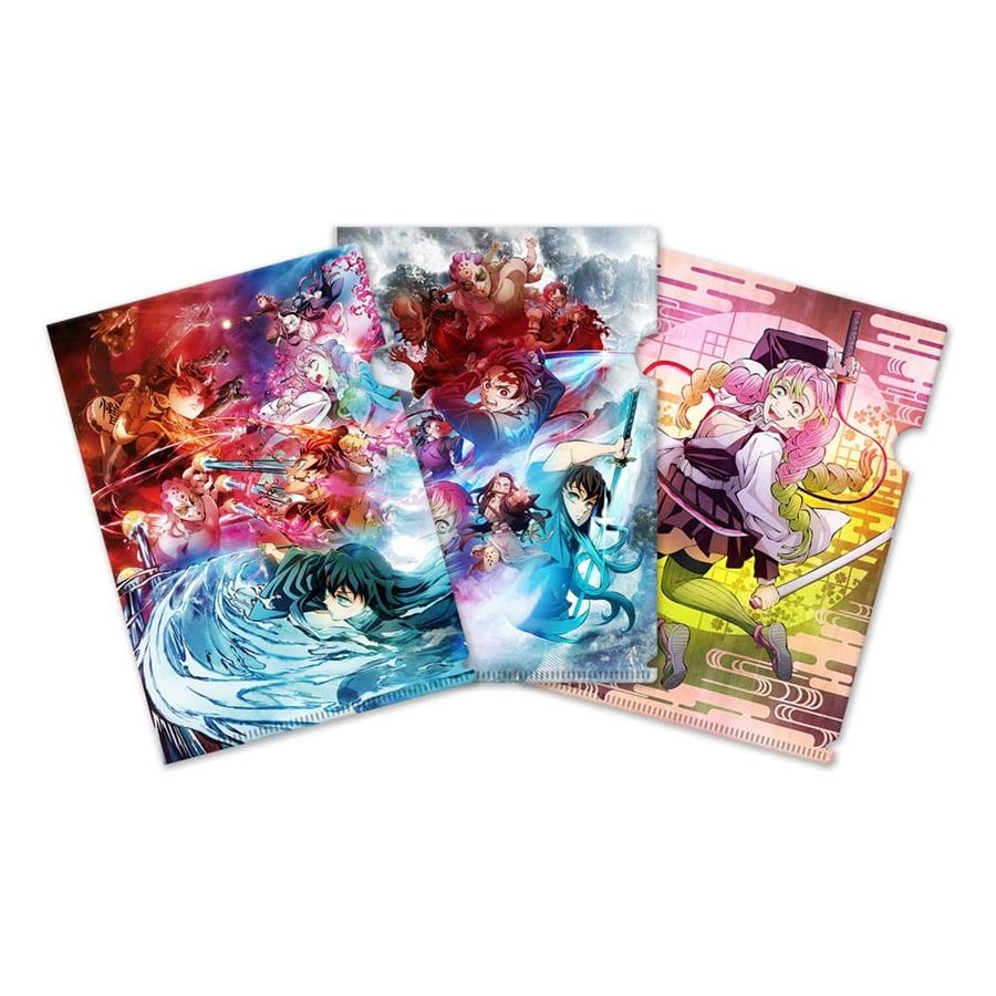DEMON SLAYER: KIMETSU NO YAIBA (SET DE 3 FUNDAS TRANSPARENTES)  | Akira Comics  - libreria donde comprar comics, juegos y libros online
