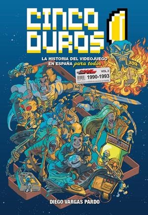 CINCO DUROS: LA HISTORIA DEL VIDEOJUEGO EN ESPAÑA PARA TODOS VOL.3 (1990-1993) [CARTONE] | VARGAS, DIEGO | Akira Comics  - libreria donde comprar comics, juegos y libros online