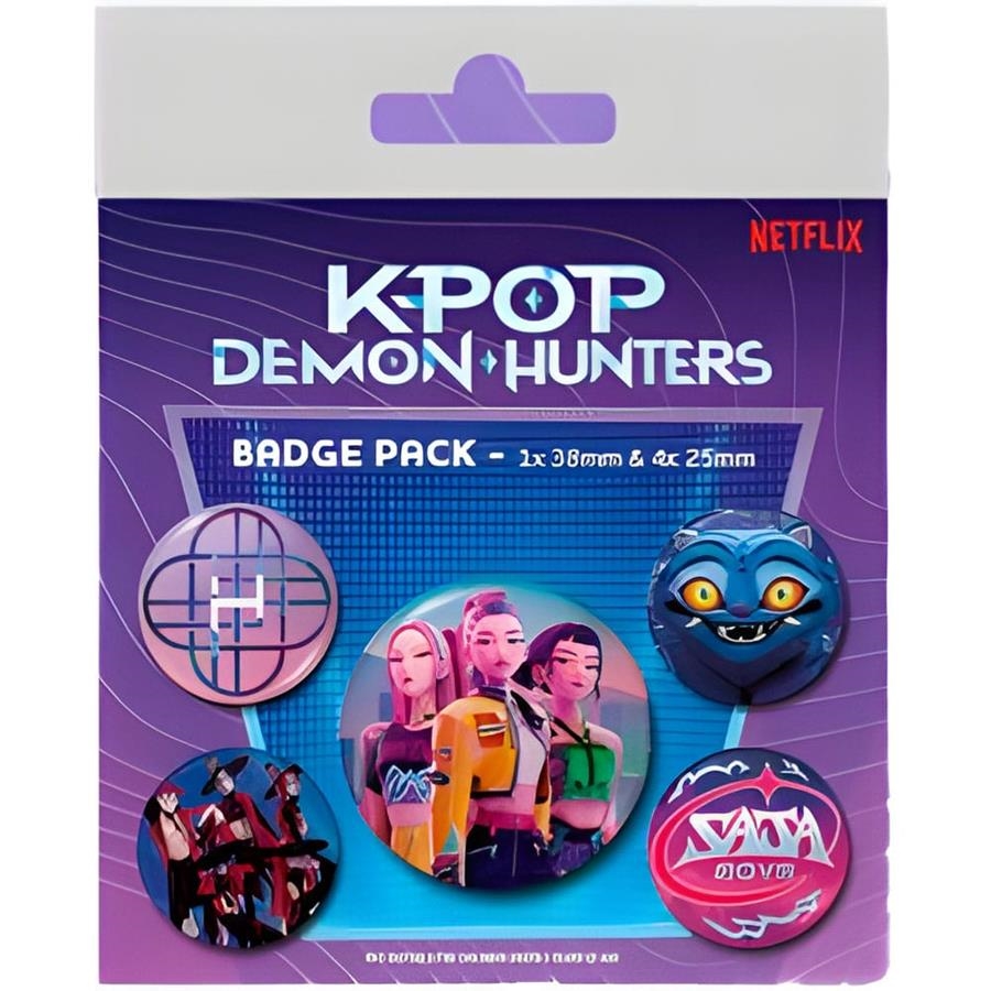 KPOP DEMON HUNTERS: PACK 5 CHAPAS | Akira Comics  - libreria donde comprar comics, juegos y libros online