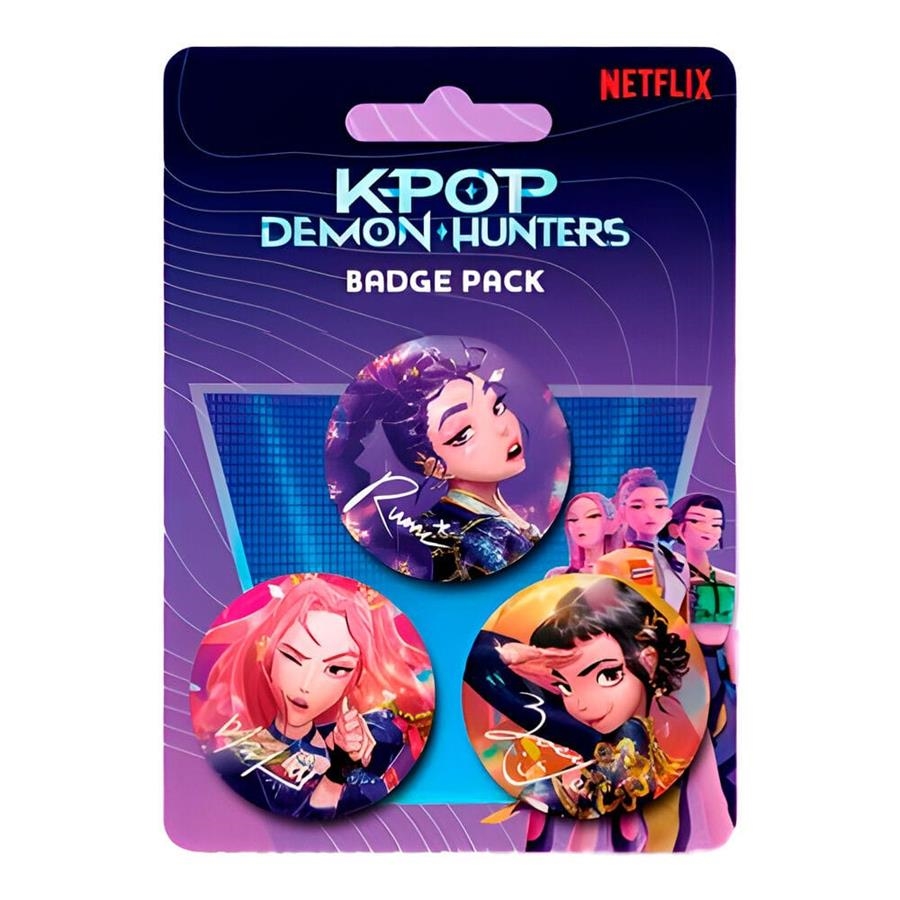 KPOP DEMON HUNTERS: PACK 3 CHAPAS | Akira Comics  - libreria donde comprar comics, juegos y libros online