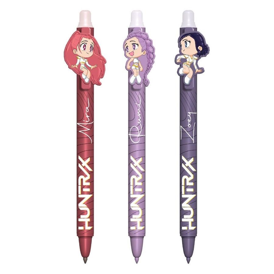 KPOP DEMON HUNTERS: PACK DE 3 BOLIGRAFOS DE GEL ERASABLE | Akira Comics  - libreria donde comprar comics, juegos y libros online