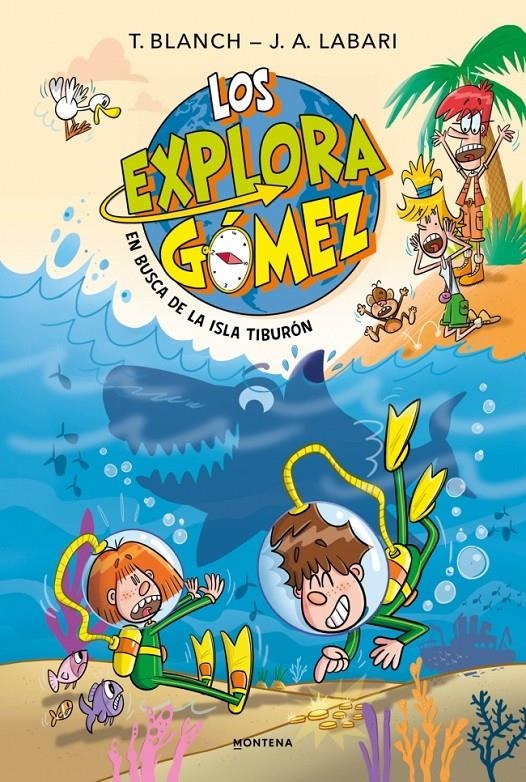 EXPLORAGOMEZ, LOS Nº03: EN BUSCA DE LA ISLA TIBURON [RUSTICA] | BLANCH, TERESA / LABARI, J. A. | Akira Comics  - libreria donde comprar comics, juegos y libros online