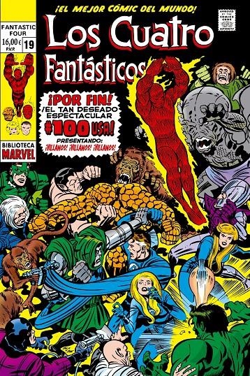 BIBLIOTECA MARVEL: LOS 4 FANTASTICOS Nº19 (1970 / 95-100 USA) [RUSTICA] | LEE, STAN / KIRBY, JACK | Akira Comics  - libreria donde comprar comics, juegos y libros online