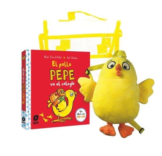 POLLO PEPE VA AL COLEGIO, EL (LIBRO CON MOCHILA) [CARTONE] | DENCHFIELD, NICK / PARKER, ANT | Akira Comics  - libreria donde comprar comics, juegos y libros online