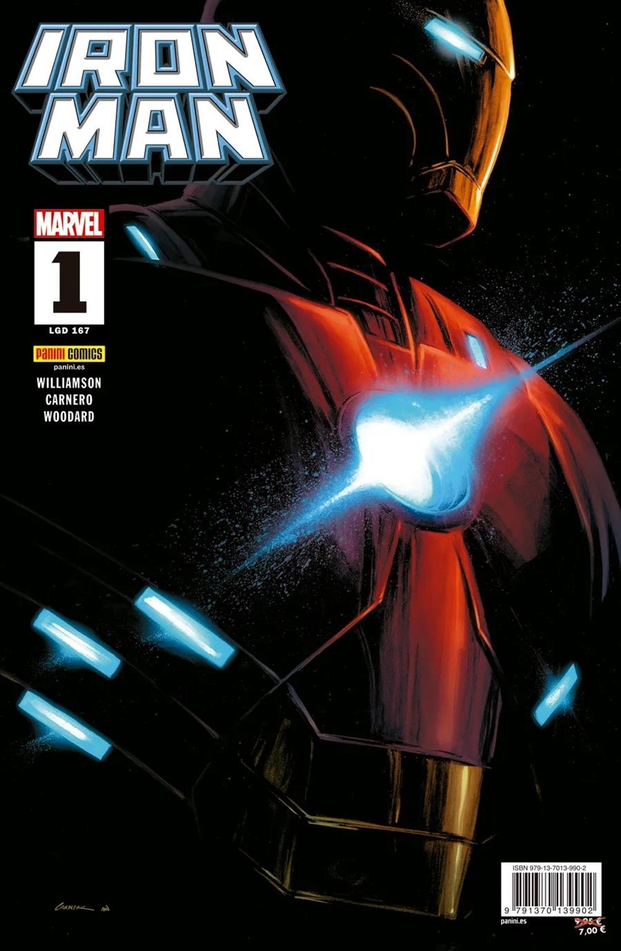 IRON MAN Nº167 / Nº01 (PORTADA DE CARMEN CARNERO) [RUSTICA] | CARNERO, CARMEN / WILLIAMSON, JOSHUA | Akira Comics  - libreria donde comprar comics, juegos y libros online