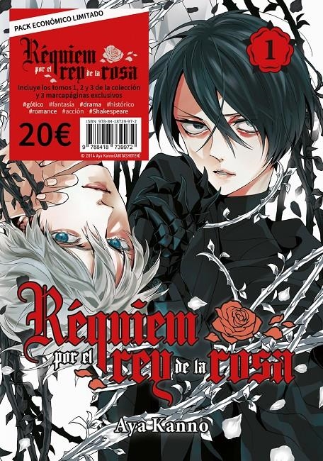 REQUIEM POR EL REY DE LA ROSA (PACK 1-3) [RUSTICA] | KANNO, AYA | Akira Comics  - libreria donde comprar comics, juegos y libros online