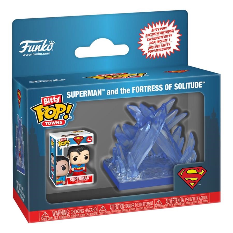BITTY POP! DC COMICS TOWNS: FIGURA SUPERMAN AND THE FORTRESS OF SOLITUDE 2 CM [CAJA] | Akira Comics  - libreria donde comprar comics, juegos y libros online