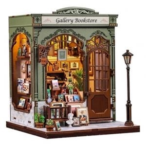 CUTEBEE MAQUETA MODEL KIT MINIATURE: HOUSE GALLERY BOOKSTORE (BOOK-NOOK PARA CONSTRUIR) 20 X 16 CM [CAJA] | Akira Comics  - libreria donde comprar comics, juegos y libros online