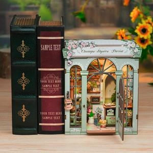 CUTEBEE MAQUETA MODEL KIT MINIATURE: HOUSE CHAMPS-ELYSEES FLORIST (BOOK-NOOK PARA CONSTRUIR) 18 X 16 CM [CAJA] | Akira Comics  - libreria donde comprar comics, juegos y libros online