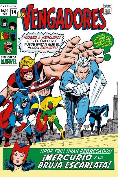 BIBLIOTECA MARVEL: LOS VENGADORES VOL.14 (1970 / 72-77 USA) [RUSTICA] | THOMAS, ROY / BUSCEMA, JOHN | Akira Comics  - libreria donde comprar comics, juegos y libros online
