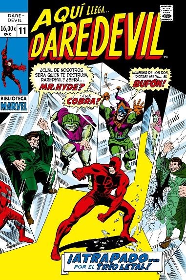 BIBLIOTECA MARVEL: DAREDEVIL Nº11 (1969-1970 / 58-63 USA) [RUSTICA] | THOMAS, ROY / COLAN, GENE | Akira Comics  - libreria donde comprar comics, juegos y libros online