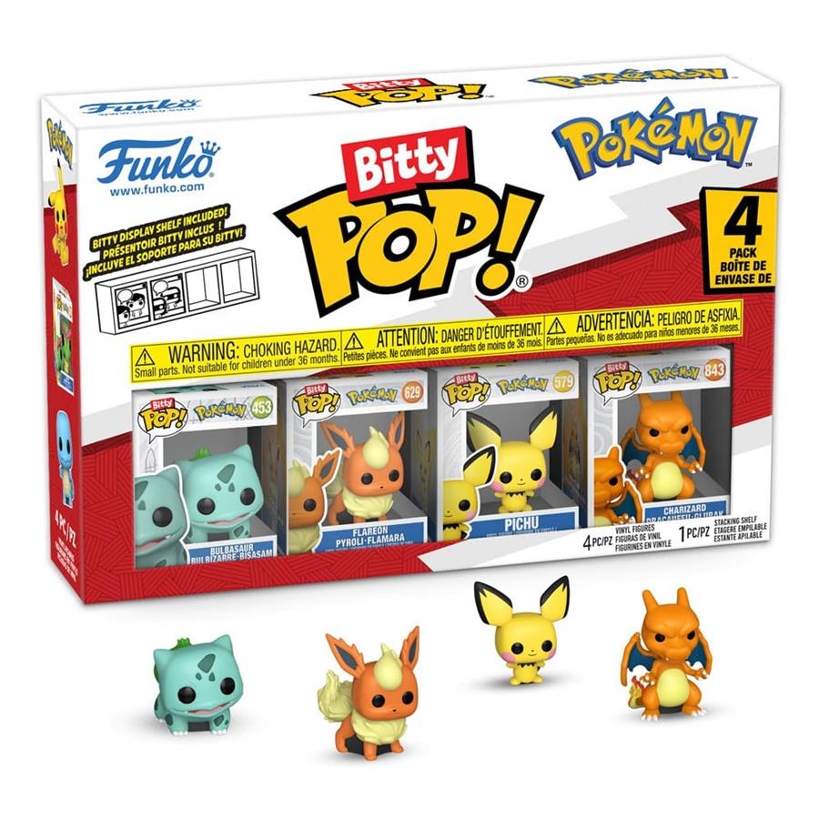 BITTY POP! POKEMON: PACK DE 4 FIGURAS POKEMON (SERIES 3) 2 CM [CAJA] | Akira Comics  - libreria donde comprar comics, juegos y libros online